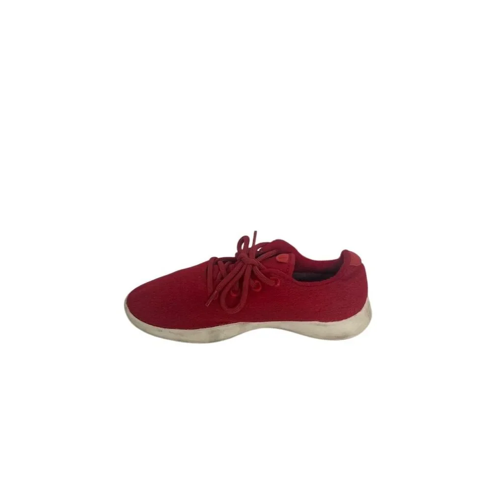 Allbirds Women's Wool Runners Red Lace Up Sneakers Size 9 - Picture 2 of 8